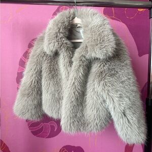 GAP Plush Faux Fur Jacket - kids